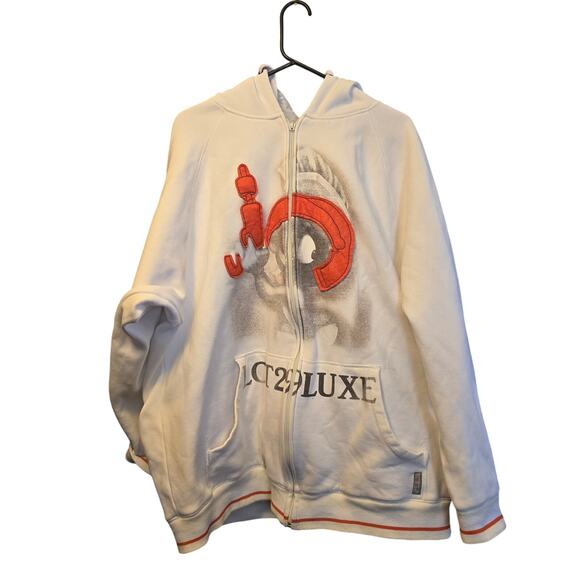 Vintage 90's lot29luxe marvin the martian zip up hoodie damaged zipper - Picture 1 of 9